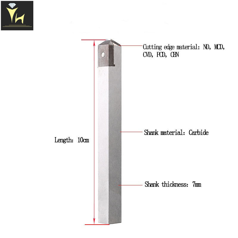 China External Internal 0.25mm ND Diamond Lathe Tools factory