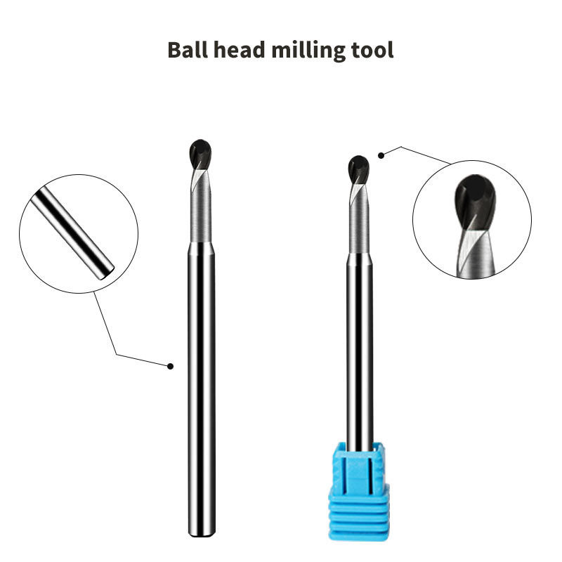 China High Hardness Ball Nose 1.0mm PCD Milling Tools factory